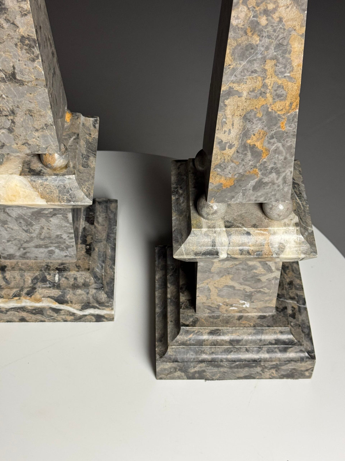 Pair of Large Italian Marble Obelisks, photo 13