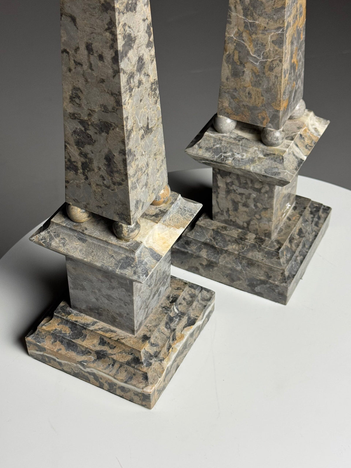 Pair of Large Italian Marble Obelisks, photo 6