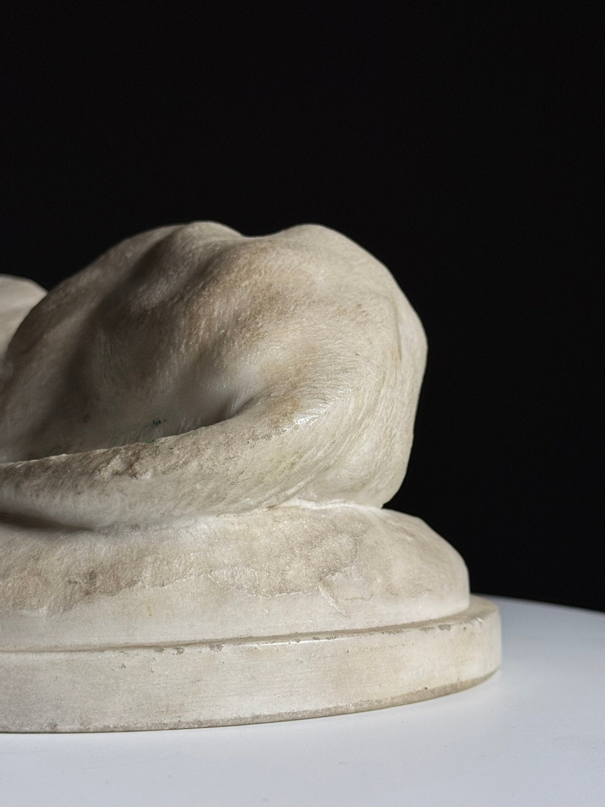 Cast Marble Sculpture of a Reclining Lion, photo 18