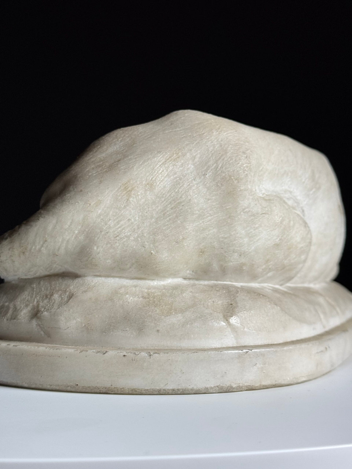 Cast Marble Sculpture of a Reclining Lion, photo 16