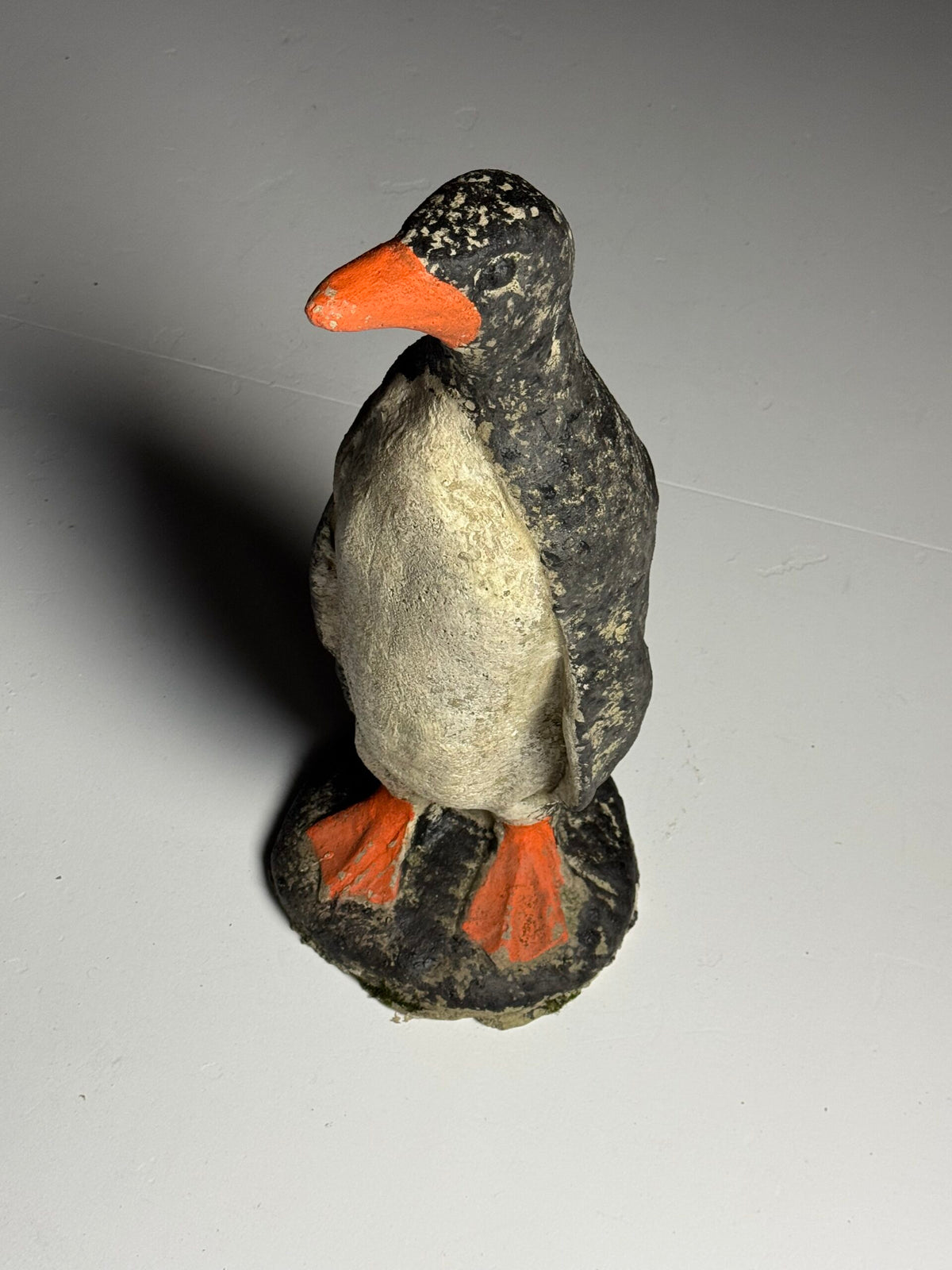 Weathered Concrete Penguin Garden Statue, photo 14