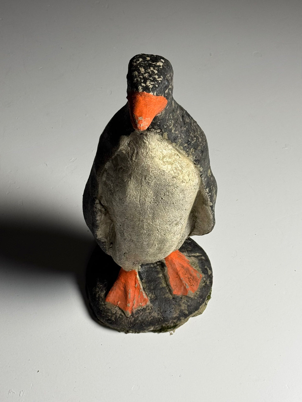 Weathered Concrete Penguin Garden Statue, photo 8
