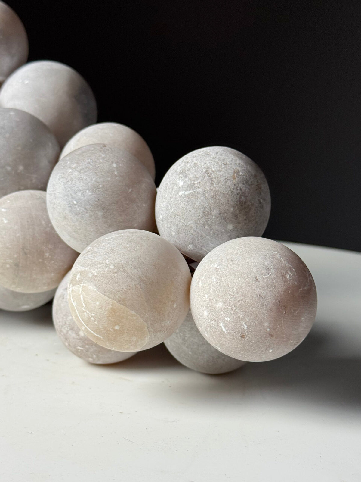 Large Grey Alabaster Bunch of Grapes, Italy, 41 cm, photo 11