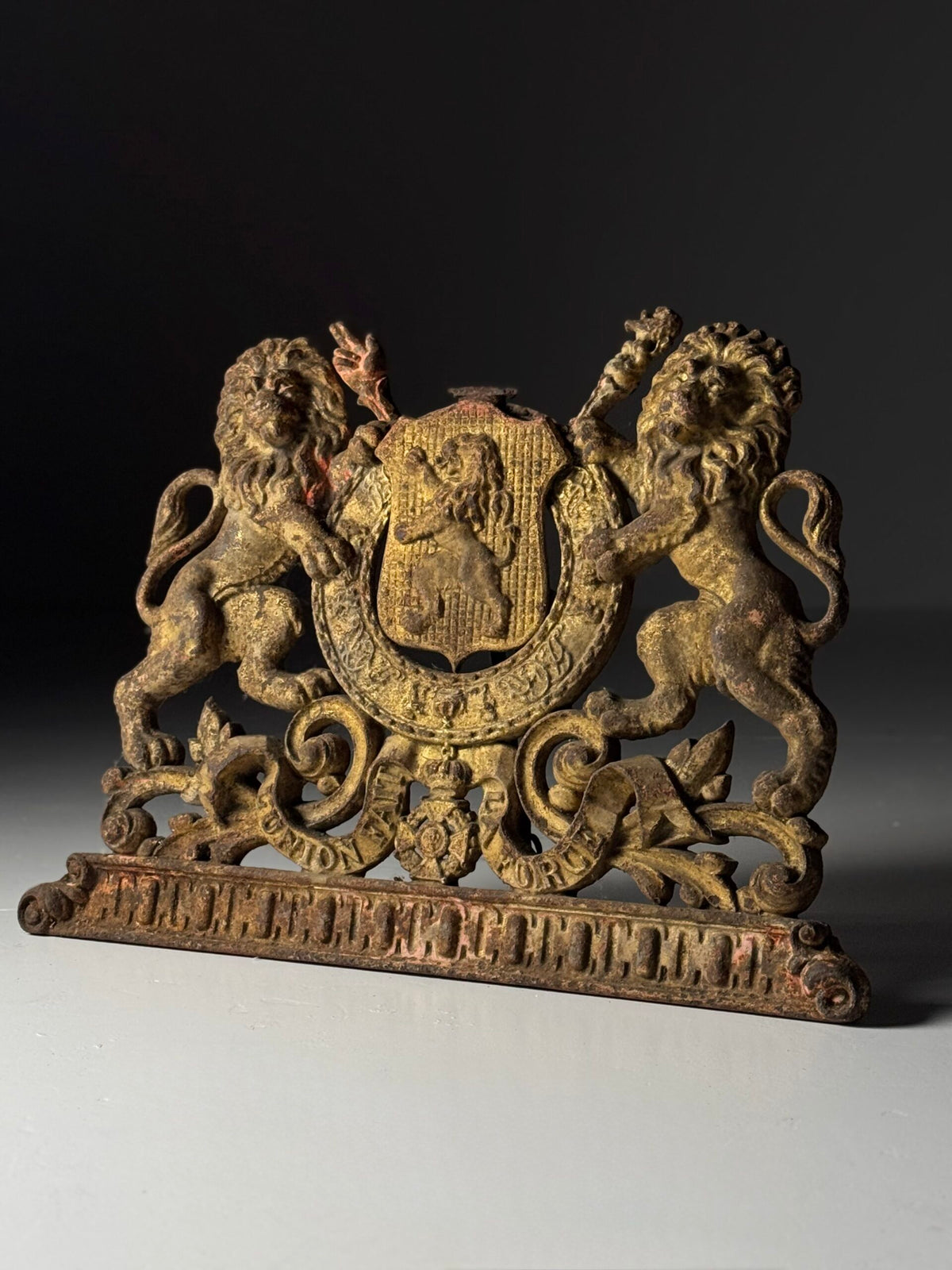 19th Century Cast Iron Coat of Arms, photo 9
