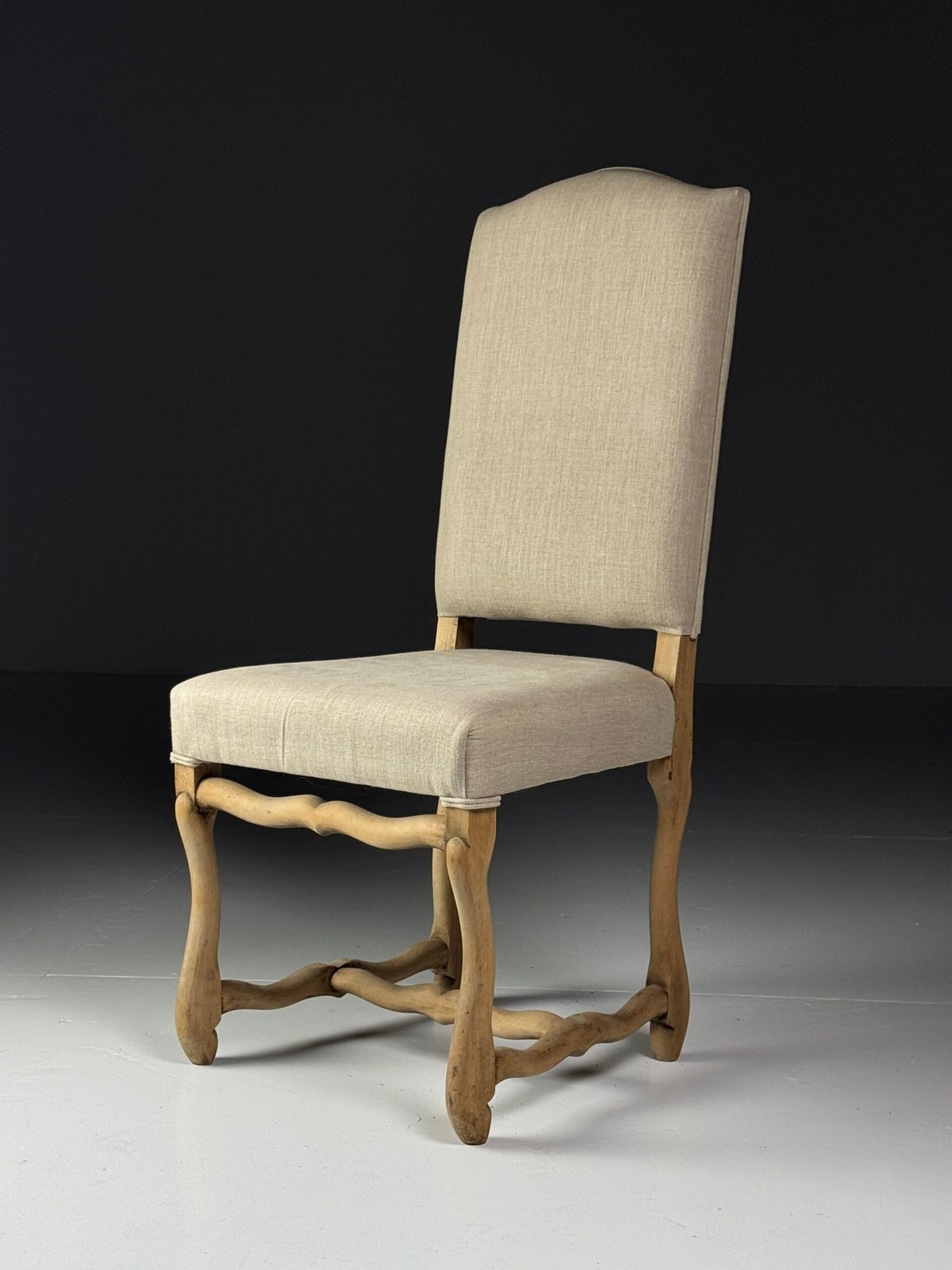 Set of Four Os de Mouton Dining Chairs in Beige, photo 15