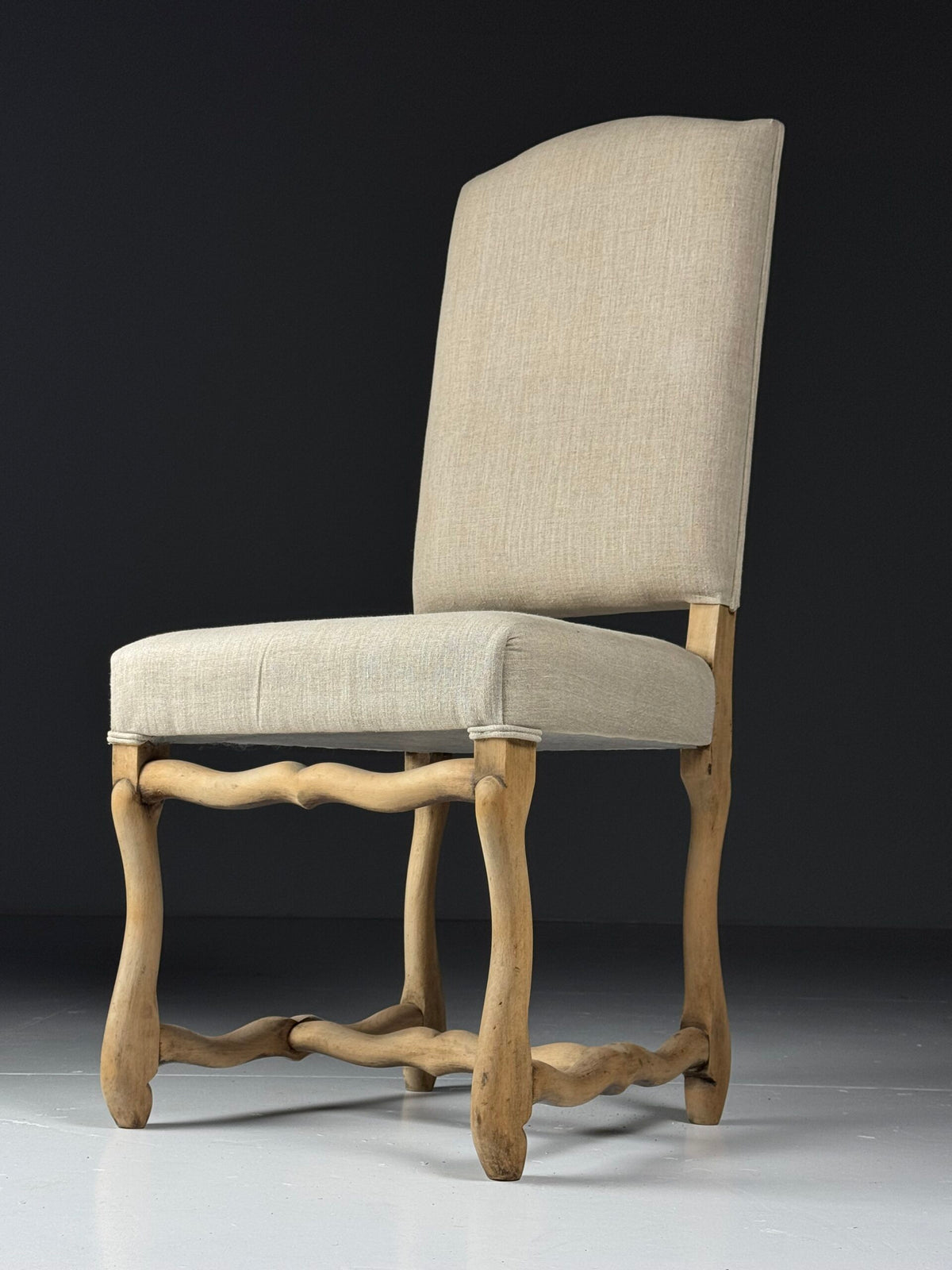 Set of Four Os de Mouton Dining Chairs in Beige, photo 5