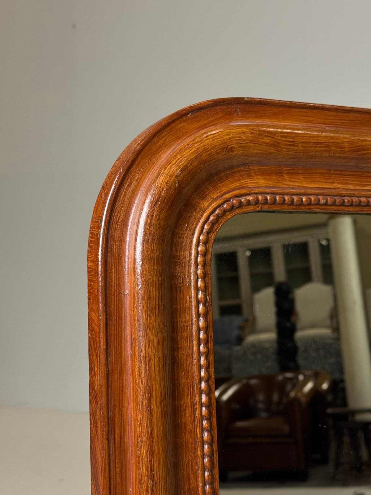 French Faux Bois Mirror, 19th Century, photo 2