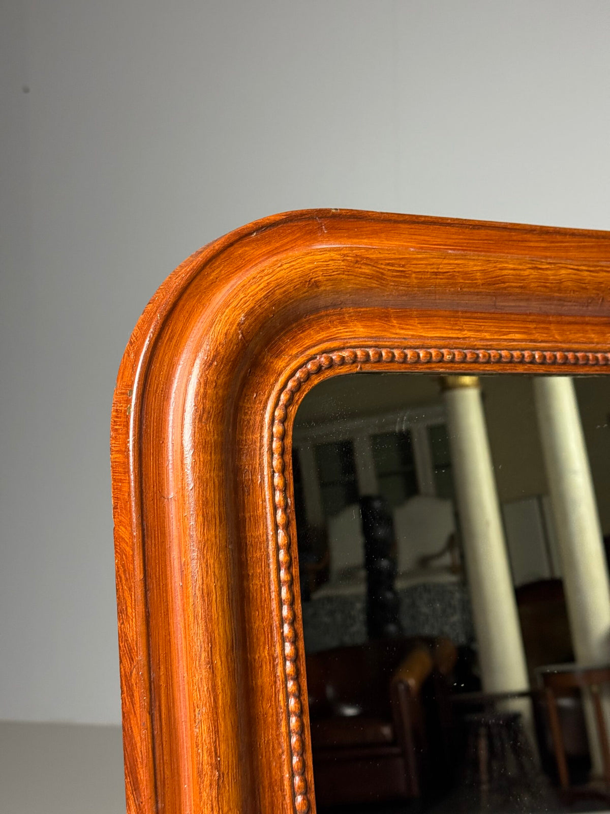 French Faux Bois Mirror, 19th Century, photo 5