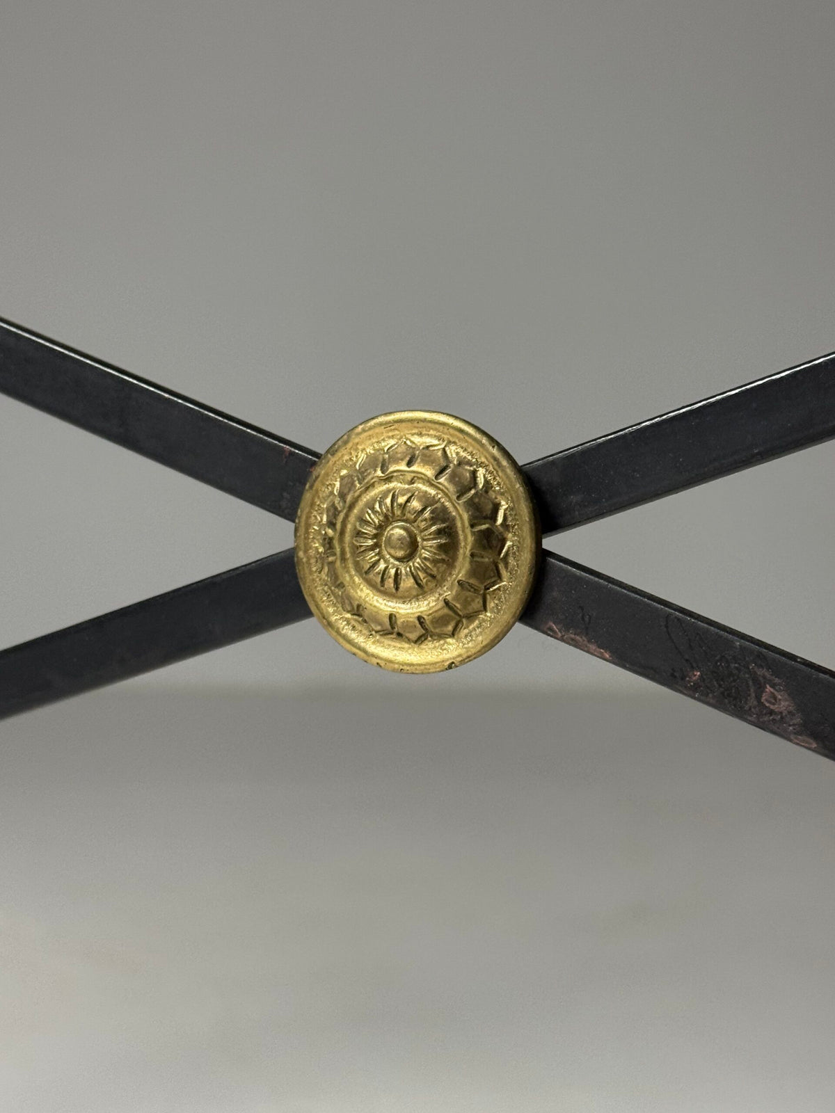 Neoclassical Mid Century Console Table with Gilt Ram Legs, Italy, photo 7