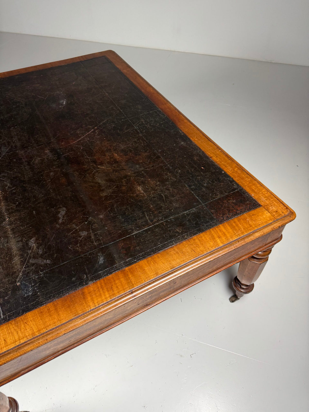 English Mahogany Partners Desk, circa 1880 to 1900, photo 17