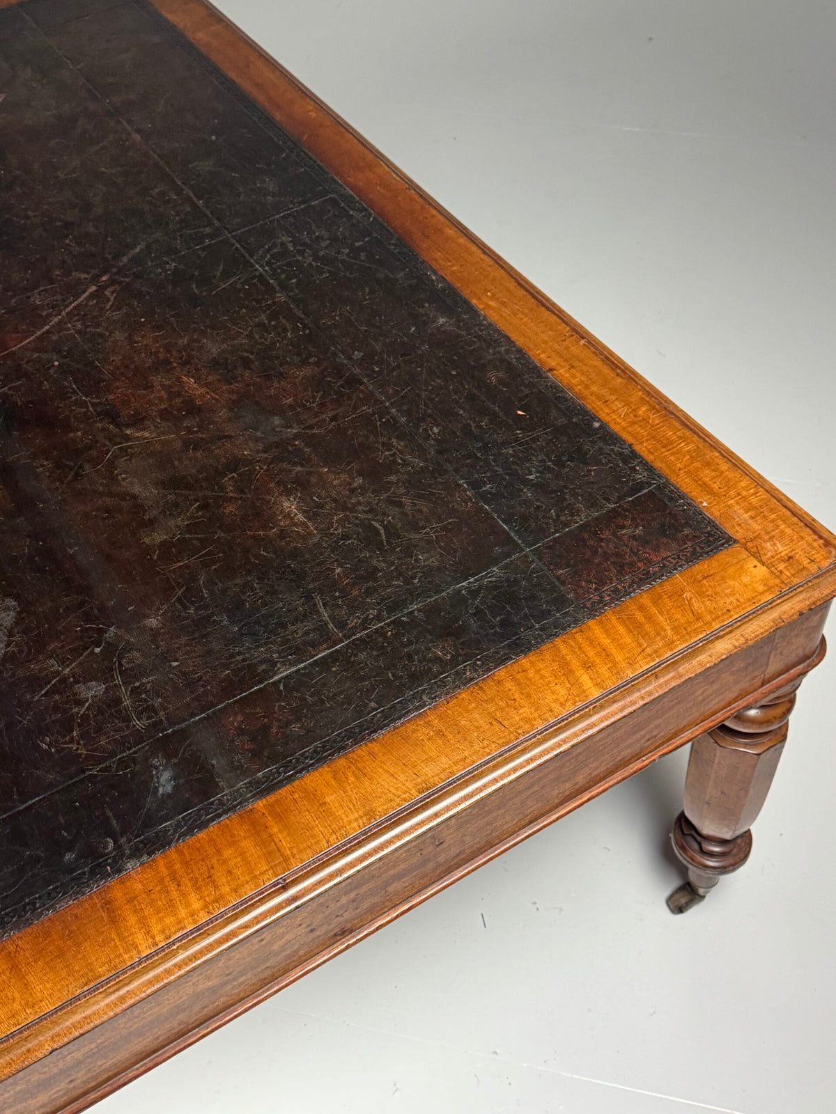 English Mahogany Partners Desk, circa 1880 to 1900, photo 16