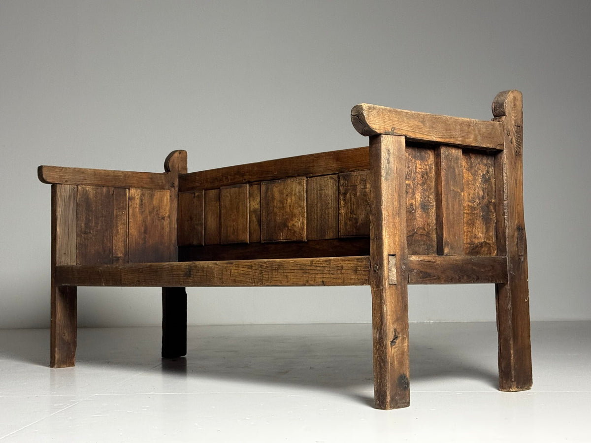 Spanish Walnut Bench, Early 20th Century, photo 14
