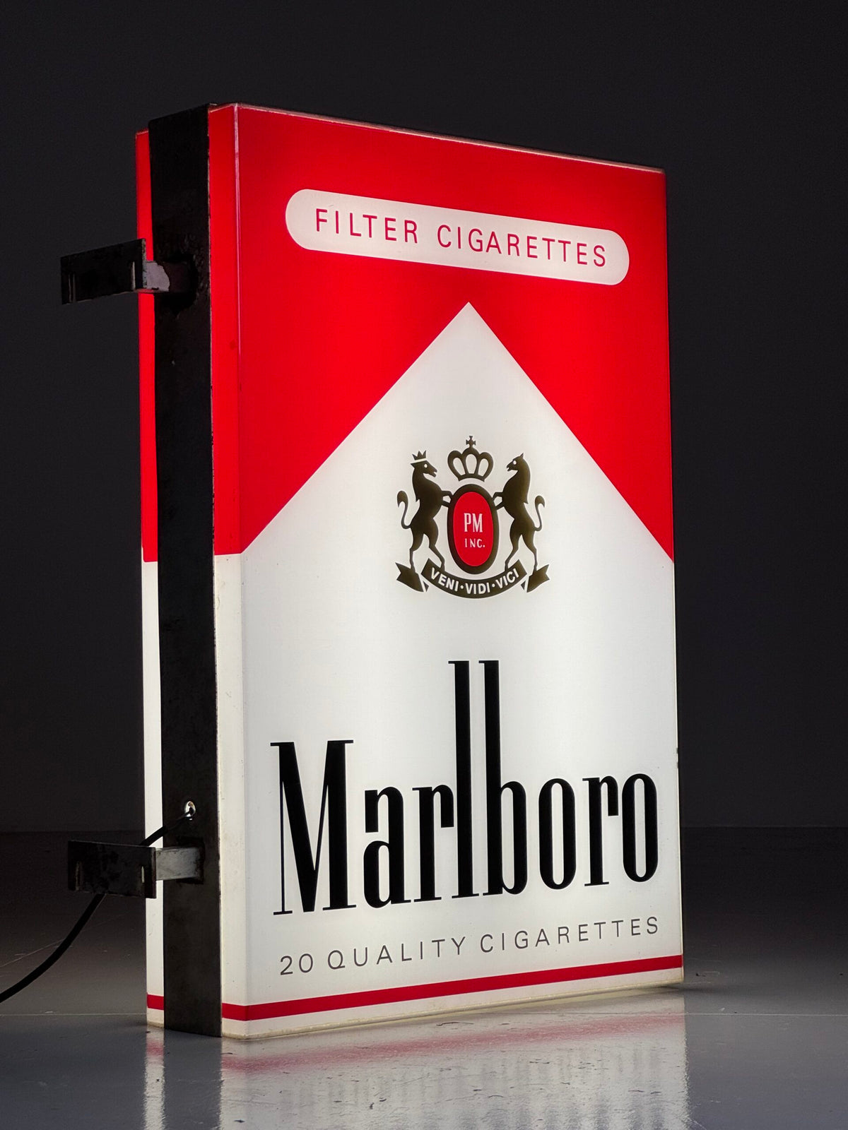 Vintage Marlboro Illuminated Advertising Light Box, 1980s to 1990s, photo 1