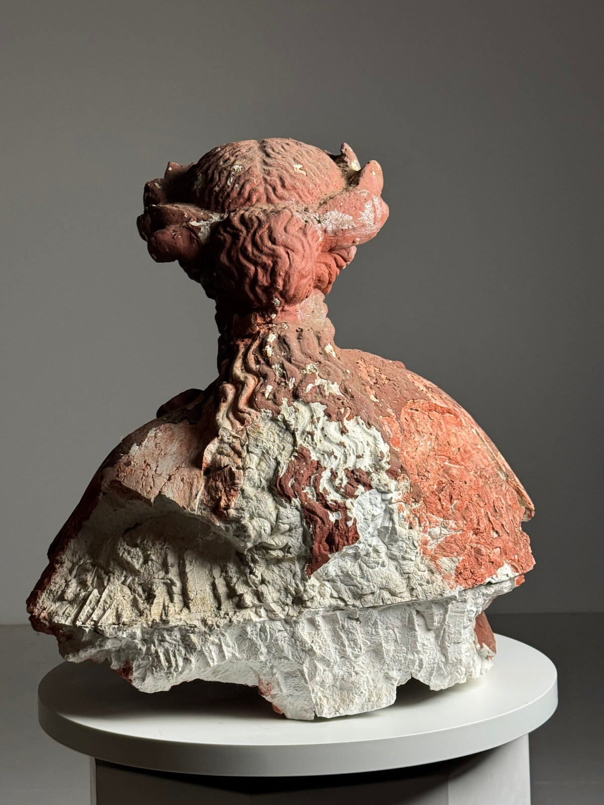 Plaster Statue of a Greek Goddess, Terracotta Painted, Early 20th Century, photo 16