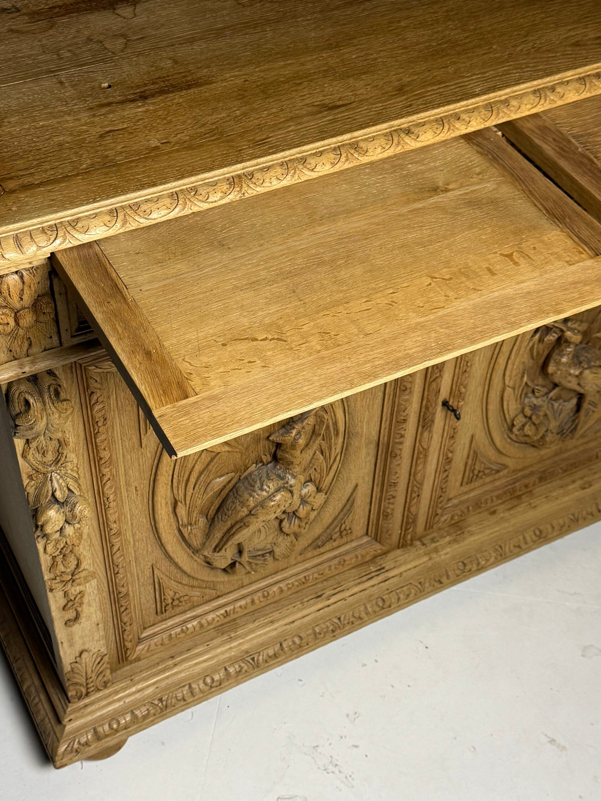 Belgian Carved Oak Buffet from Liege, 19th Century, photo 20