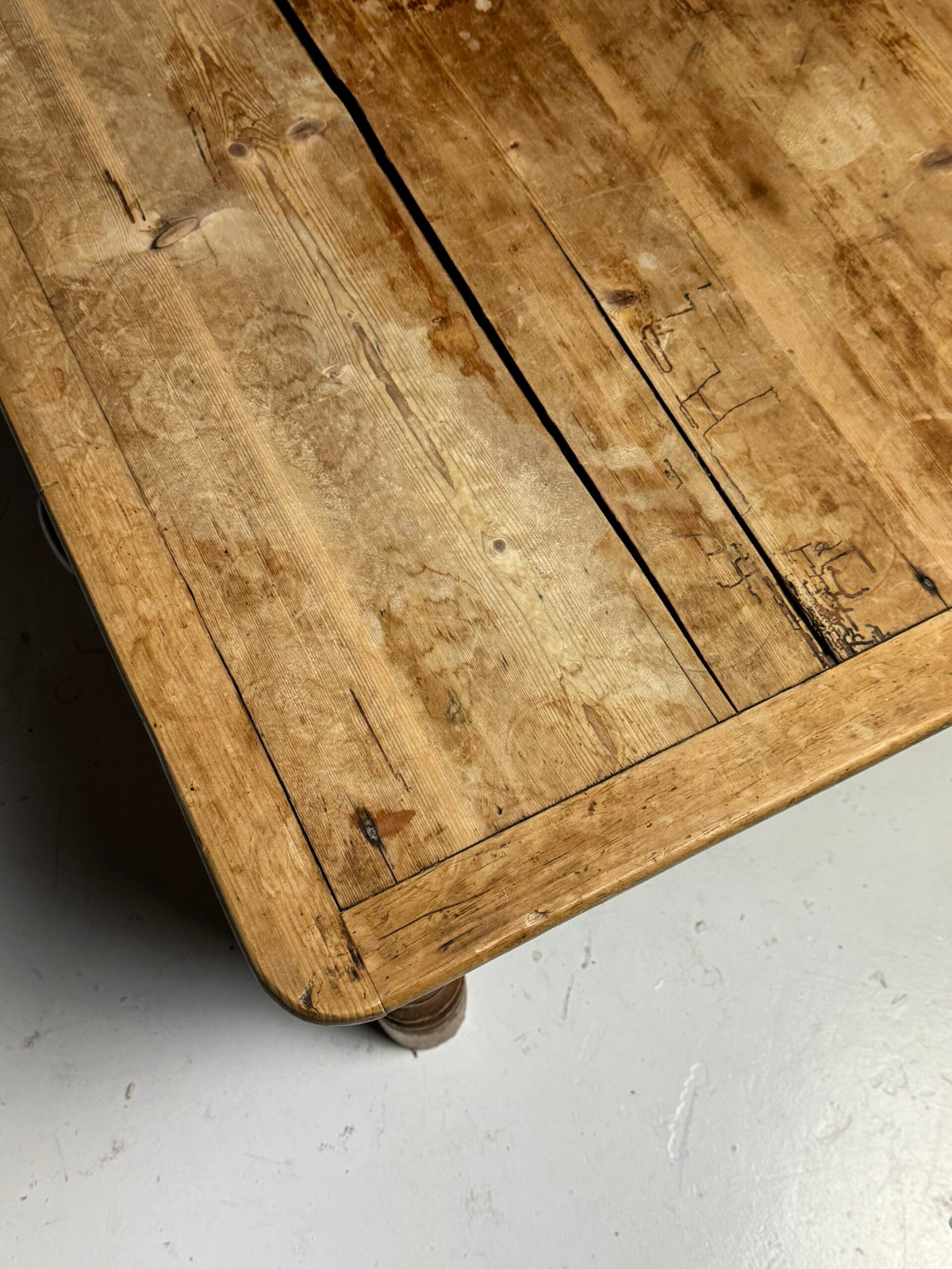 English Pine Farmhouse Coffee Table, 19th Century, photo 7