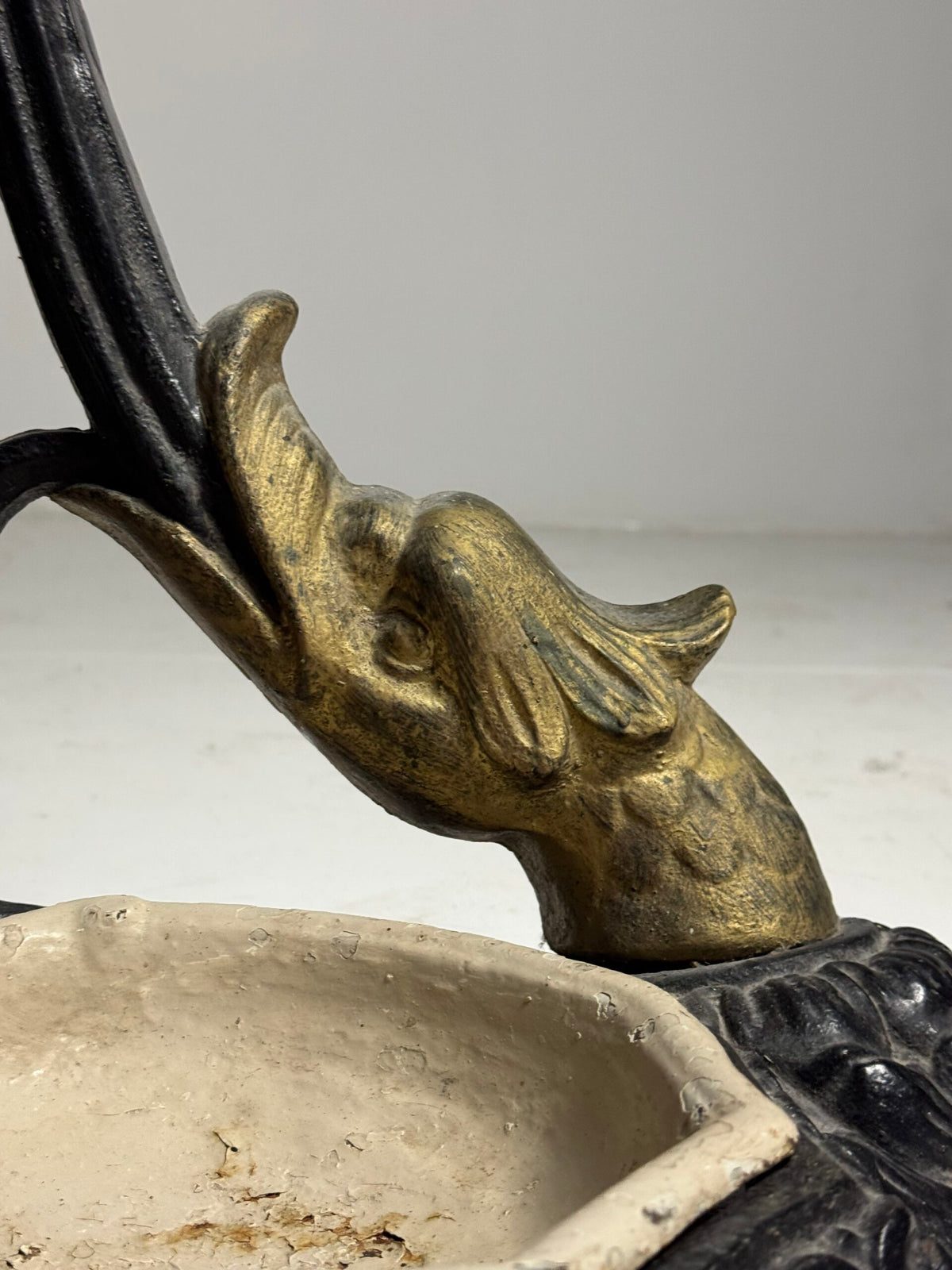 French Cast Iron Hall Stand with Umbrella Holder, 19th Century, photo 8