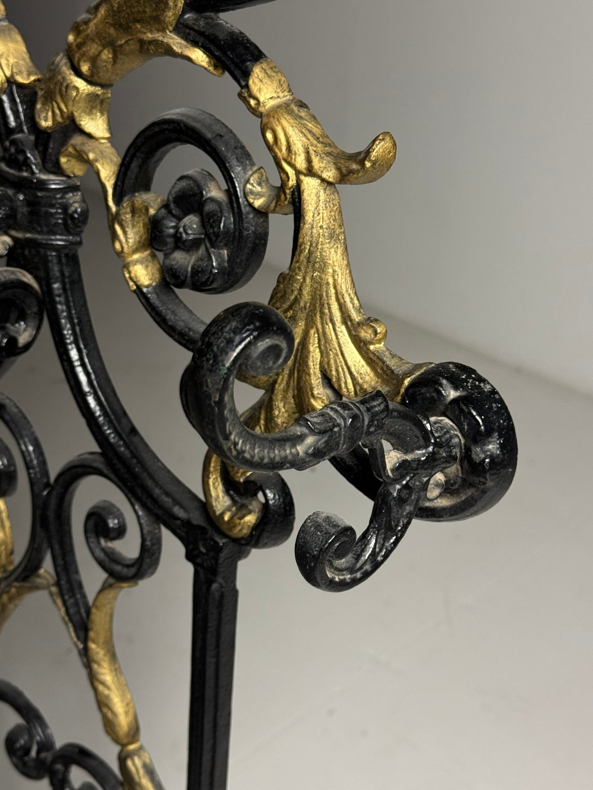 French Cast Iron Hall Stand with Umbrella Holder, 19th Century, photo 18