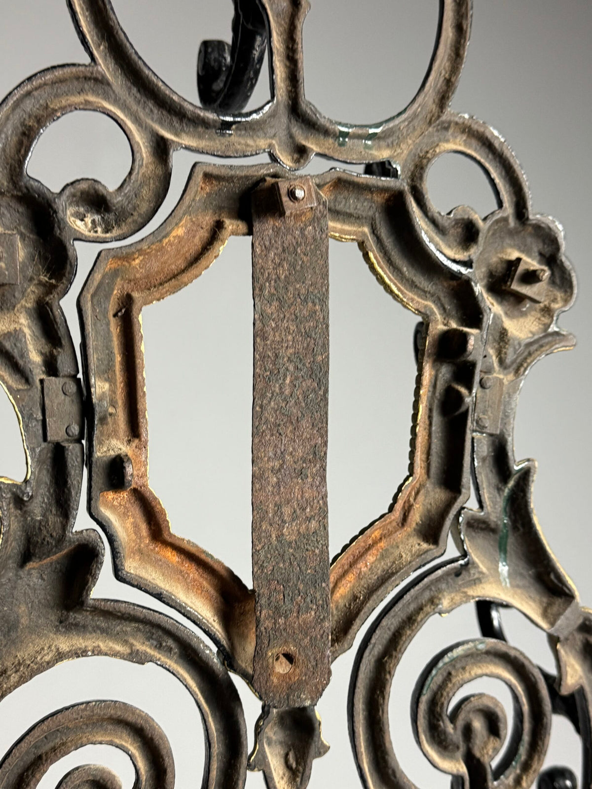 French Cast Iron Hall Stand with Umbrella Holder, 19th Century, photo 26
