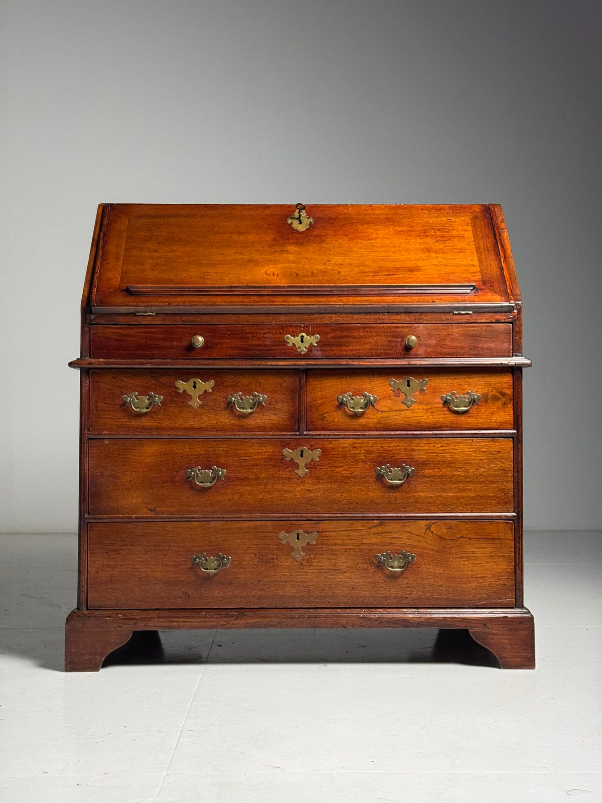 English Teak Secretaire, Late 18th Century, photo 45