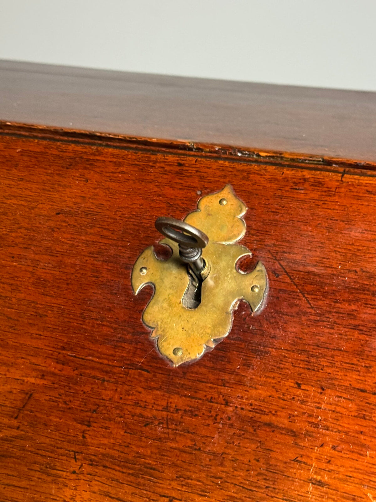 English Teak Secretaire, Late 18th Century, photo 44