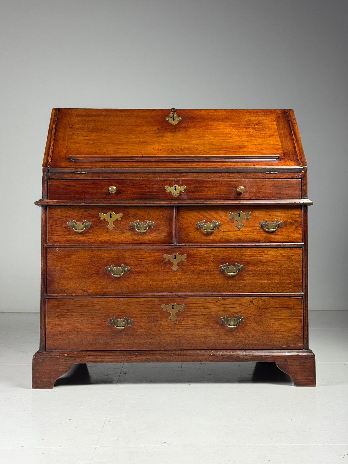 English Teak Secretaire, Late 18th Century, photo 41