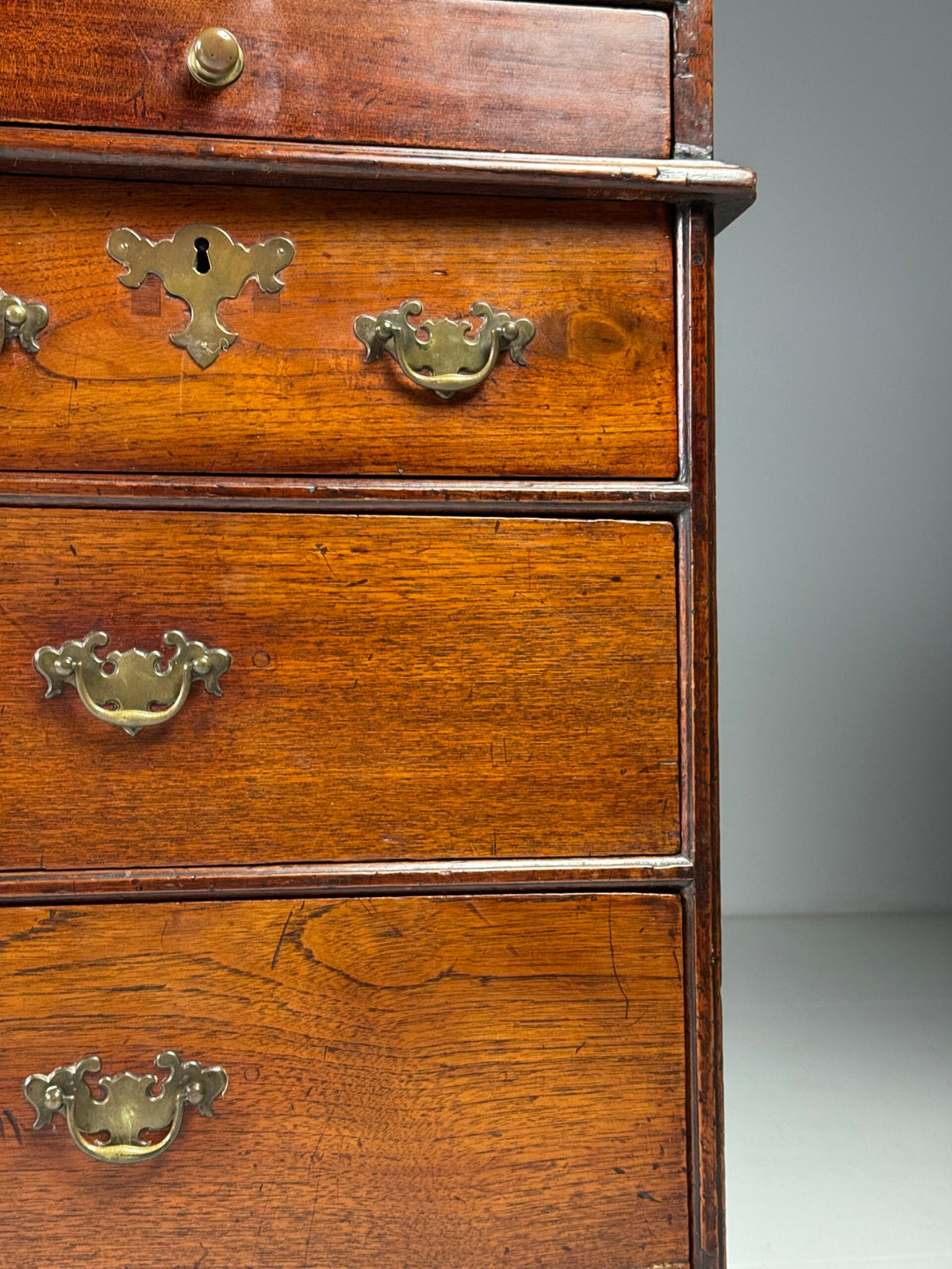 English Teak Secretaire, Late 18th Century, photo 36