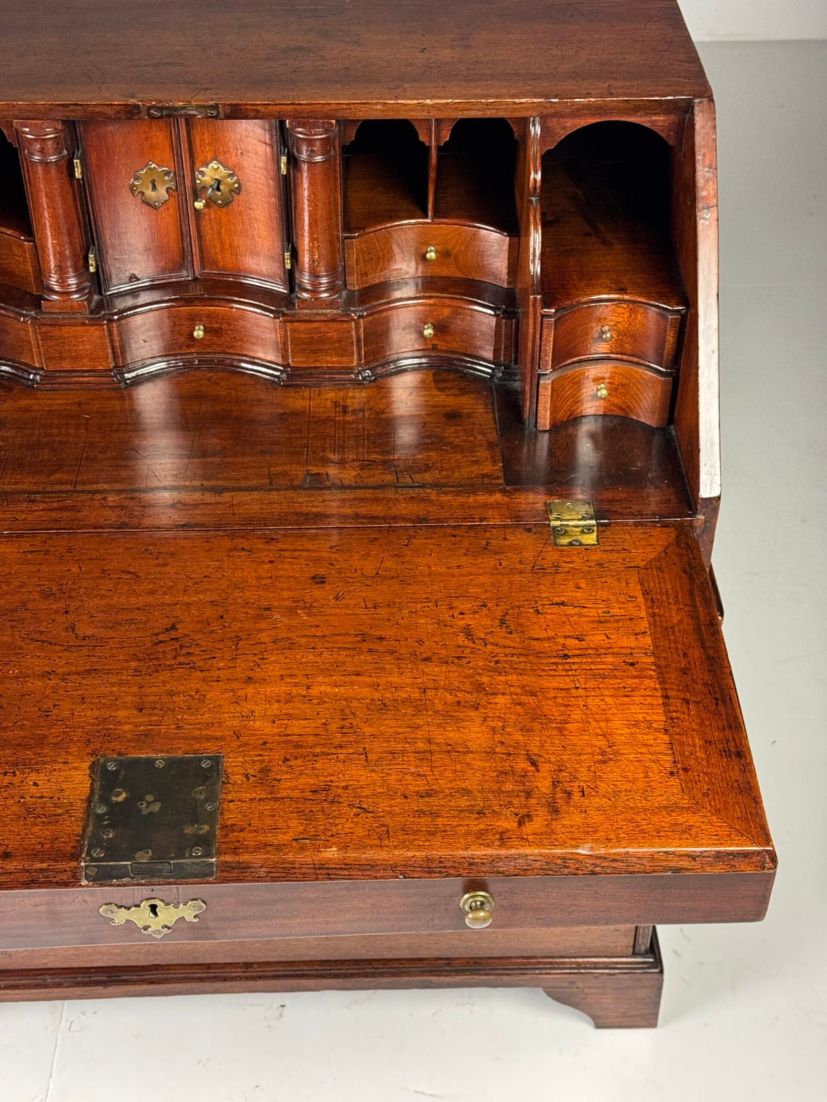 English Teak Secretaire, Late 18th Century, photo 31