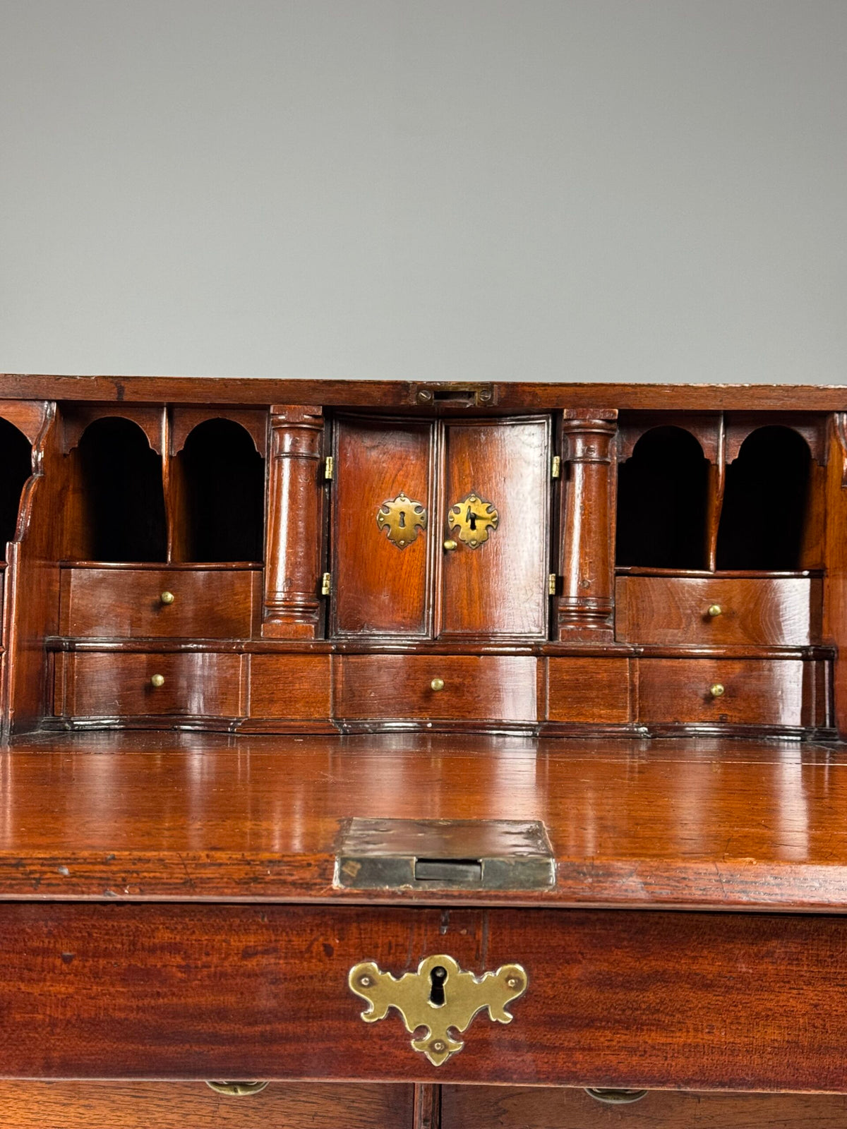English Teak Secretaire, Late 18th Century, photo 28