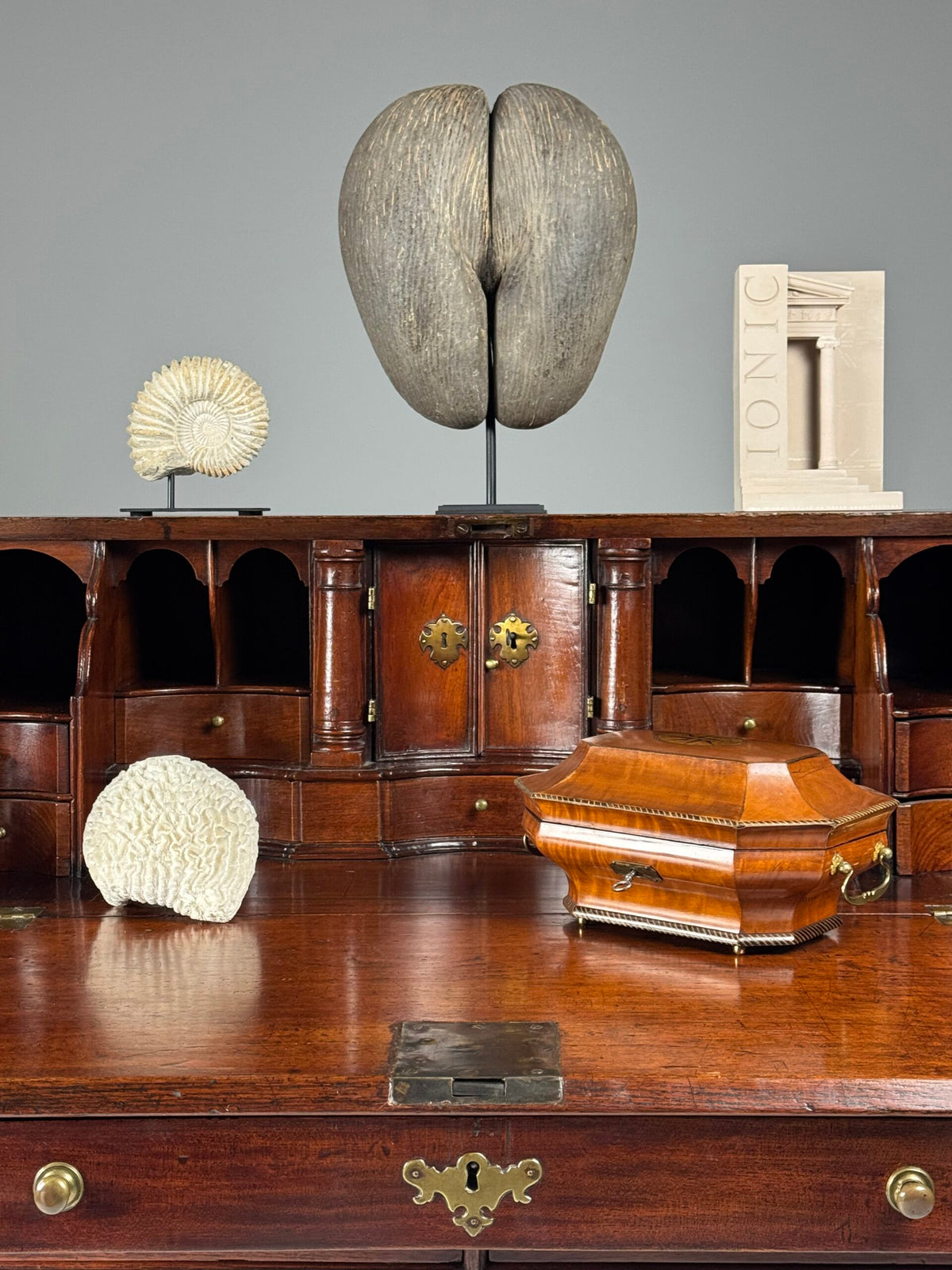 English Teak Secretaire, Late 18th Century, photo 3