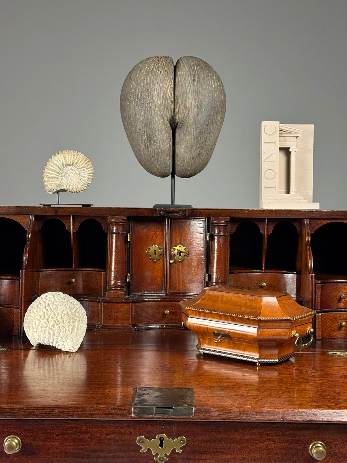 English Teak Secretaire, Late 18th Century, photo 17