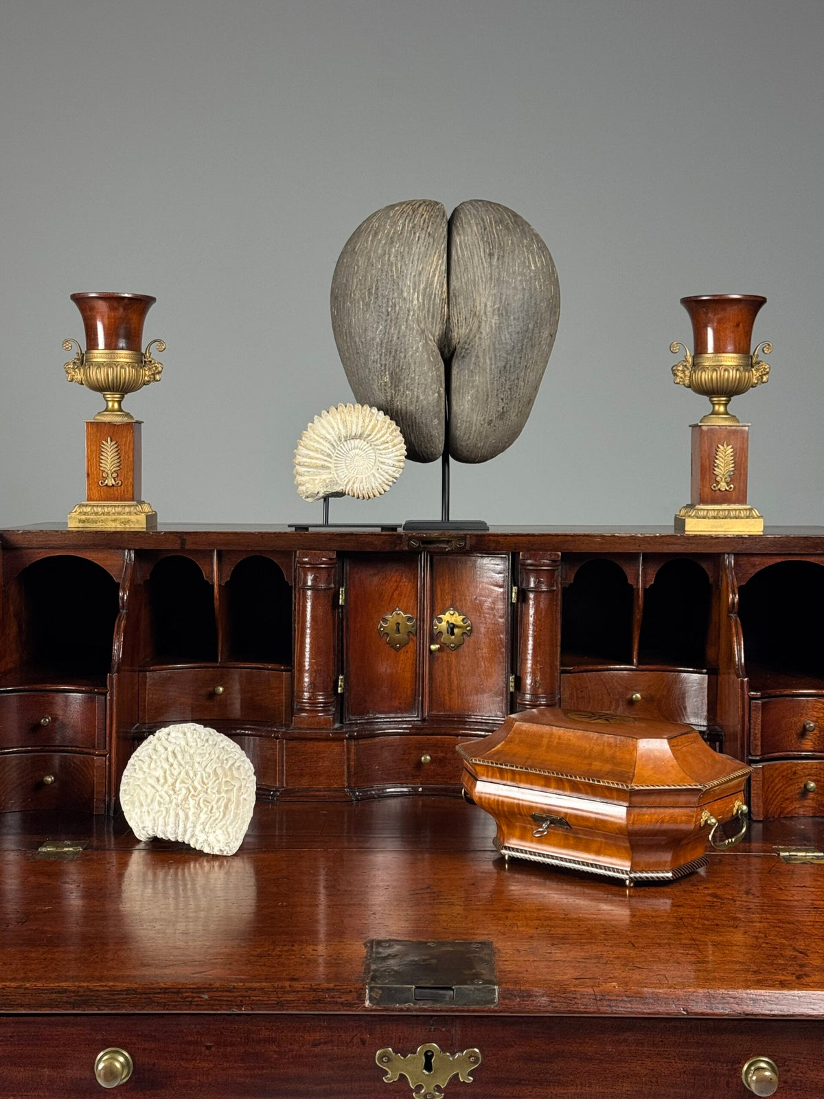 English Teak Secretaire, Late 18th Century, photo 16