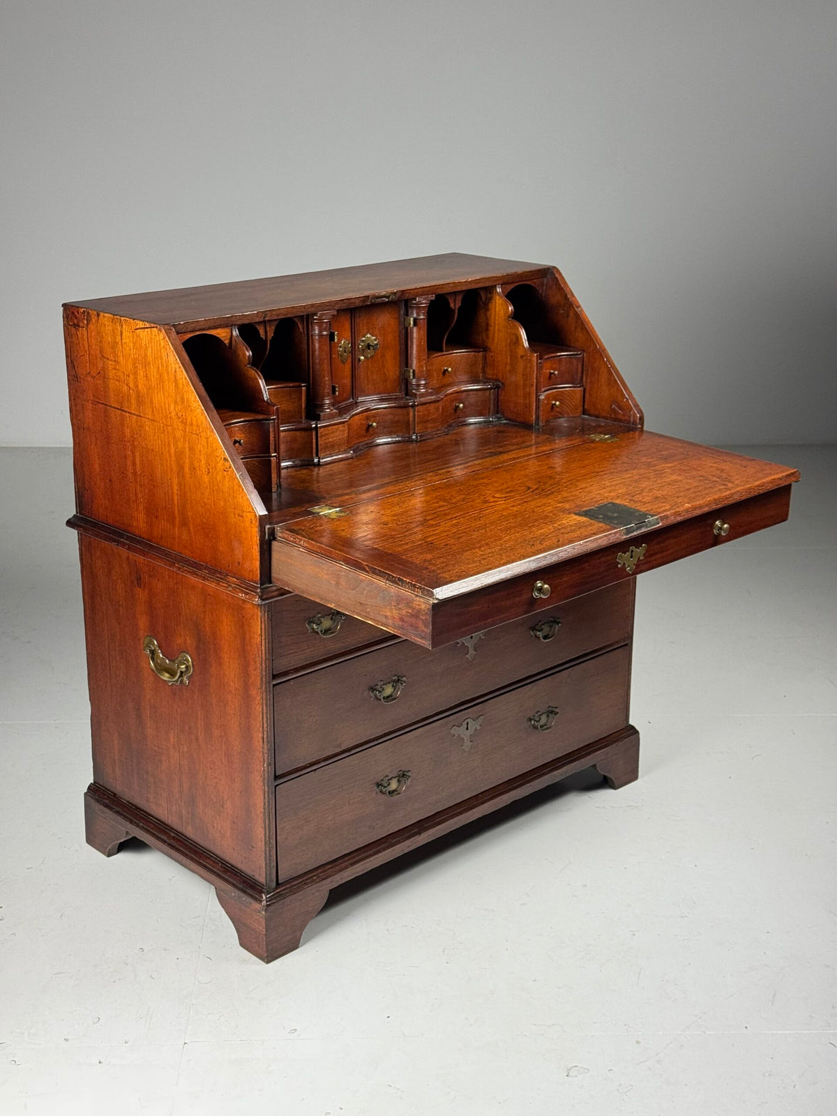 English Teak Secretaire, Late 18th Century, photo 7