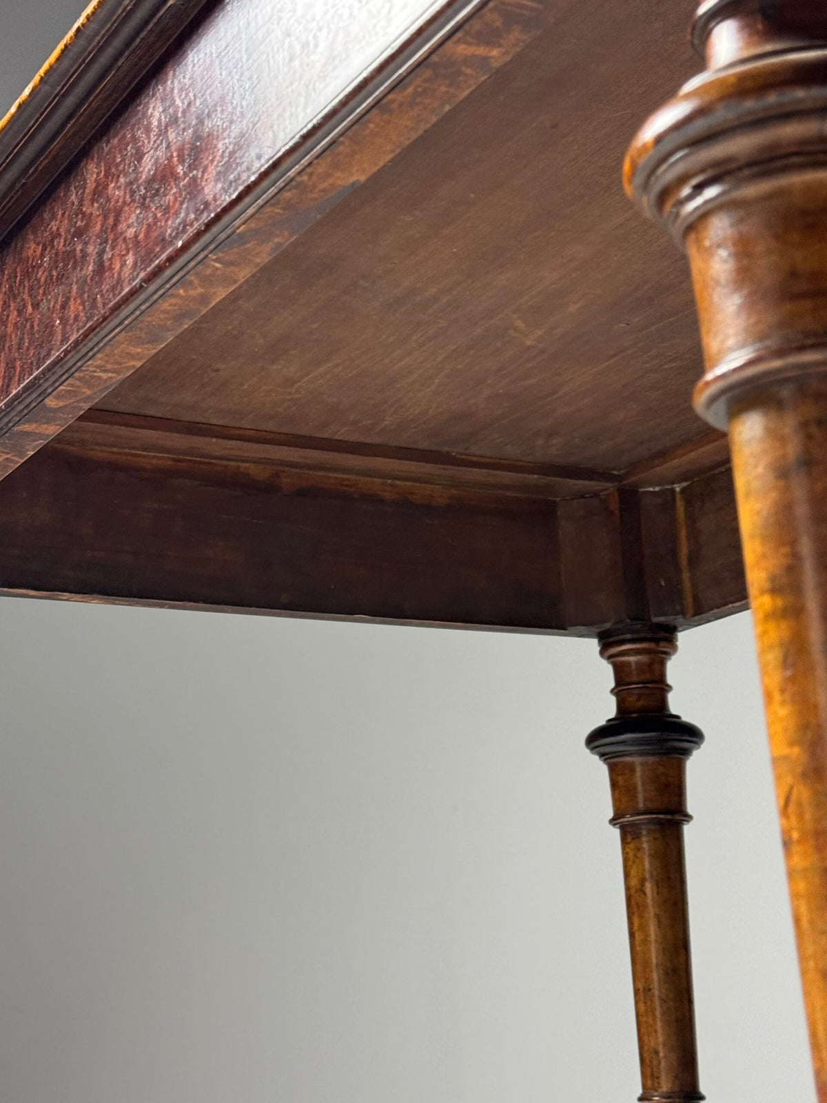 Victorian Mahogany Writing Table with Leather Top, 1850 to 1870, photo 11