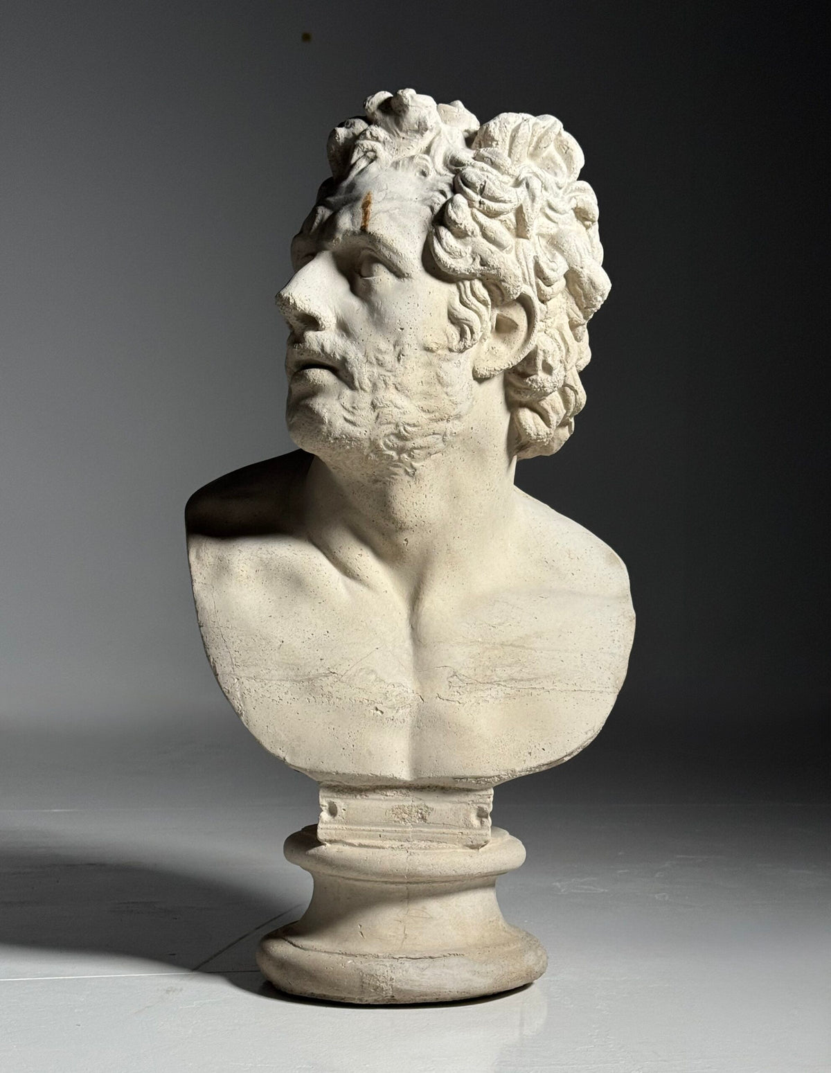 Concrete Bust of a Companion of Odysseus, England, photo 2