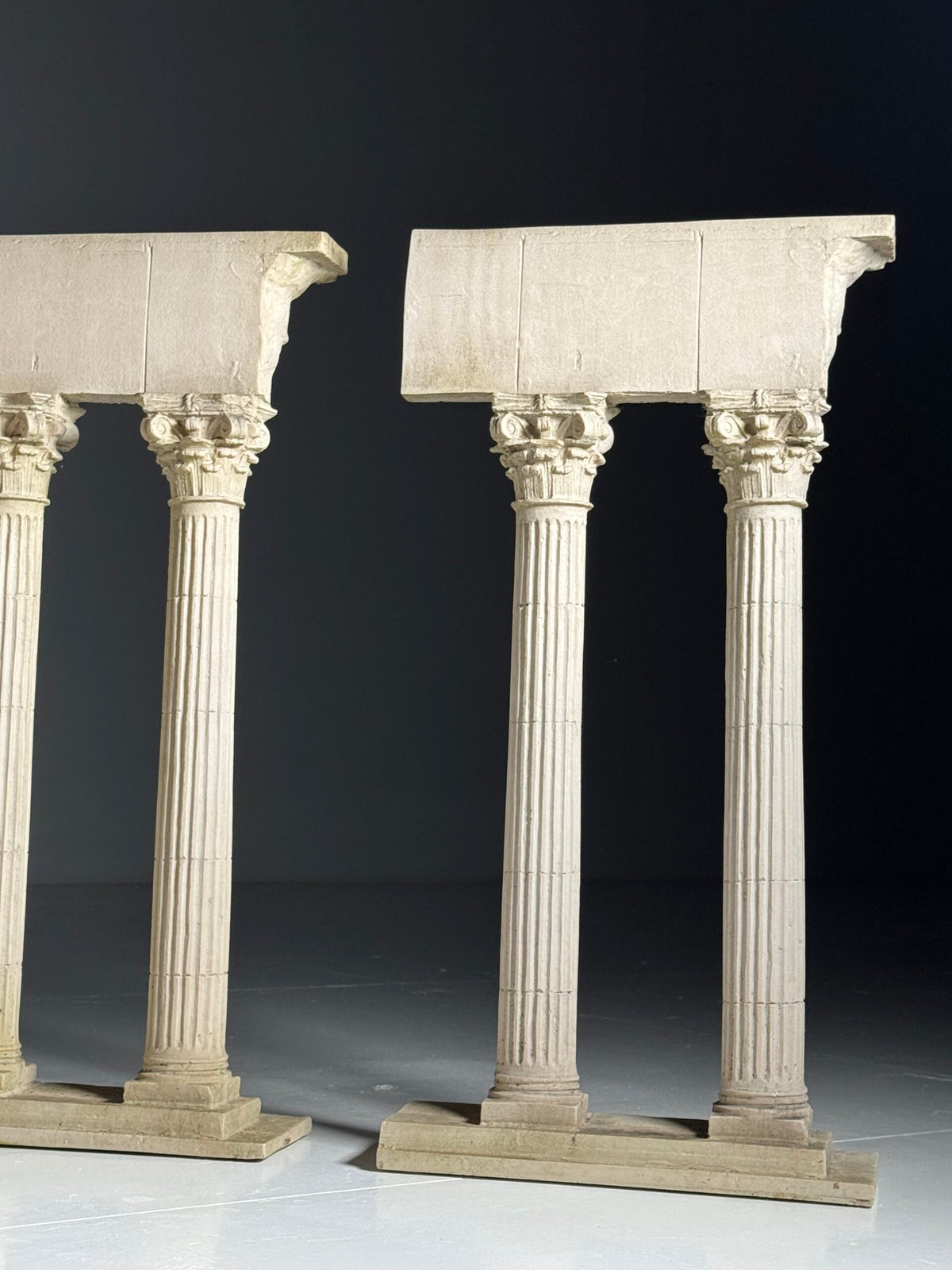 Grand Tour Cast Marble Models of Roman Temple Ruins, Mid 20th Century, photo 19
