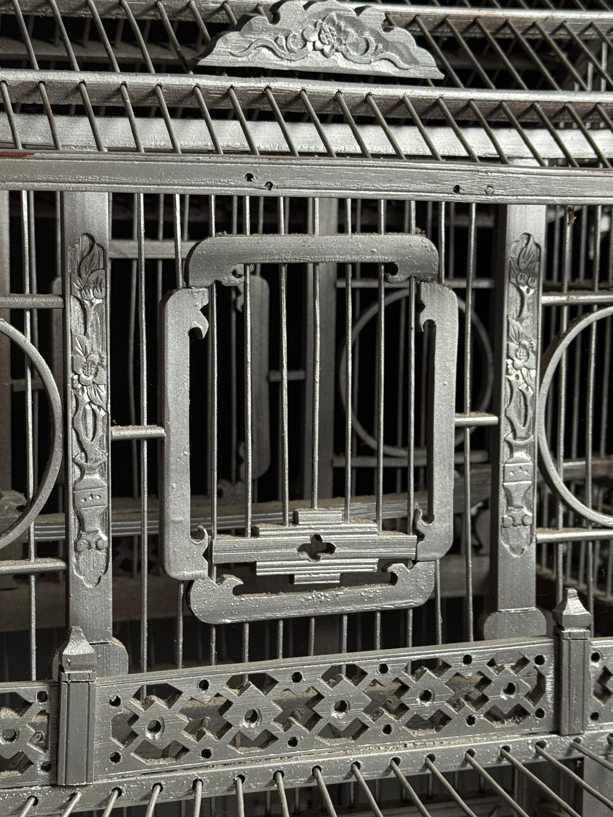 Asian Style Wooden Birdcage, Mid 20th Century, photo 8