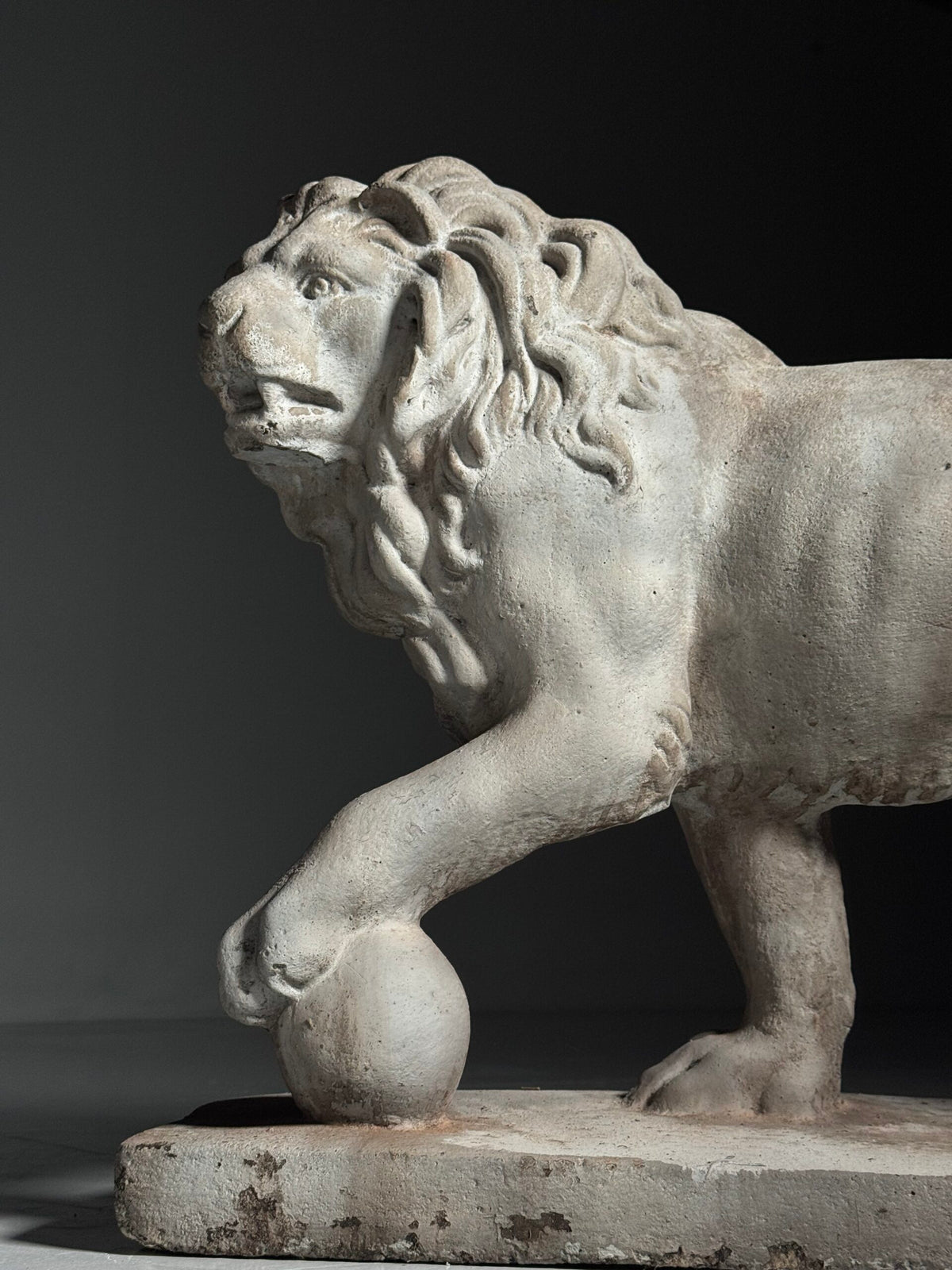Pair of Composite Stone Medici Lions, Mid to Late 20th Century, photo 3