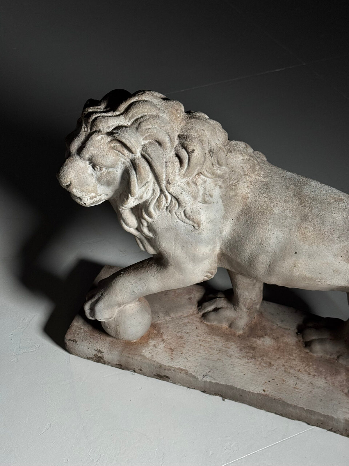 Pair of Composite Stone Medici Lions, Mid to Late 20th Century, photo 7