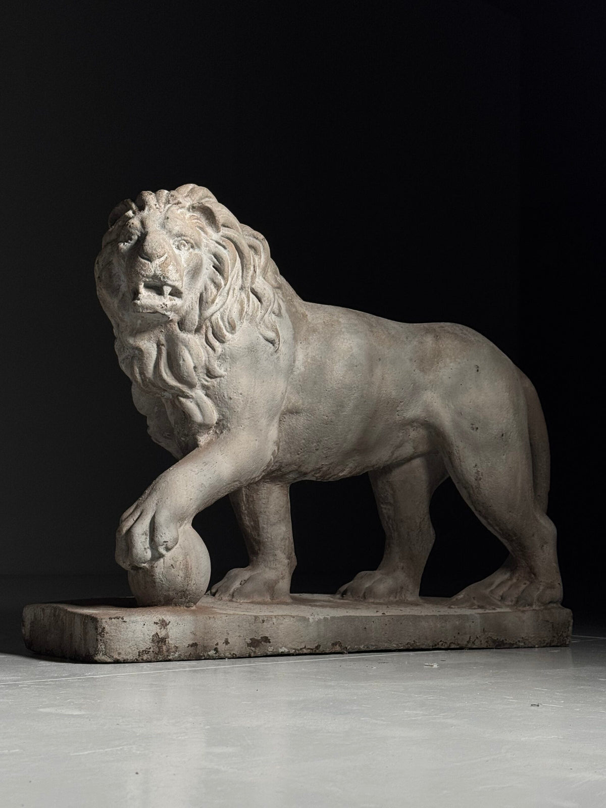 Pair of Composite Stone Medici Lions, Mid to Late 20th Century, photo 9