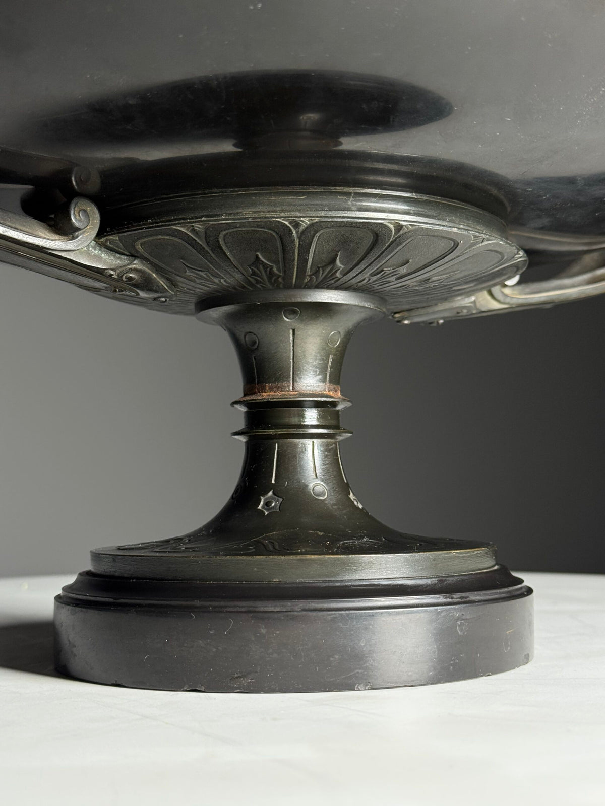 Bronze and Slate Tazza by Ferdinand Levillain, c. 1860, photo 5