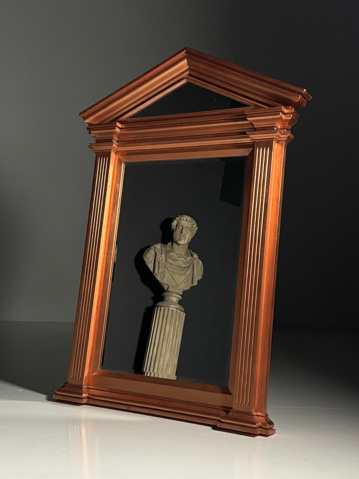 Neoclassical Copper Coloured Mirror, England, Late 20th Century, photo 7
