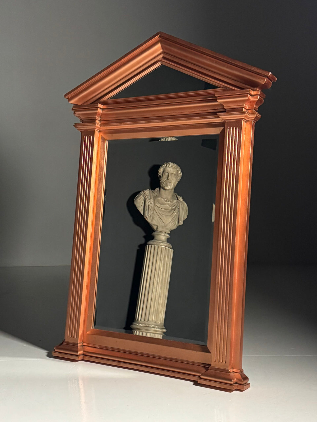 Neoclassical Copper Coloured Mirror, England, Late 20th Century, photo 1