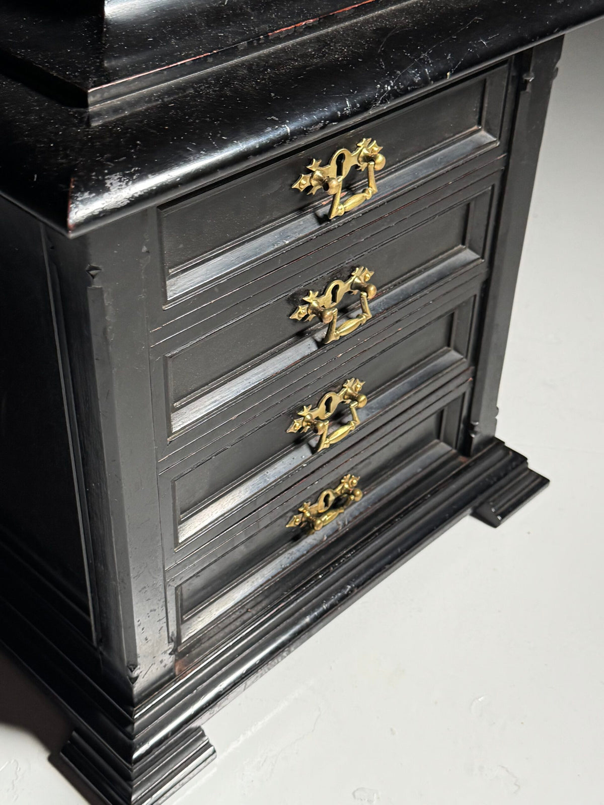 Black Lacquered Jewellery Cabinet, Belgium c. 1880, photo 8