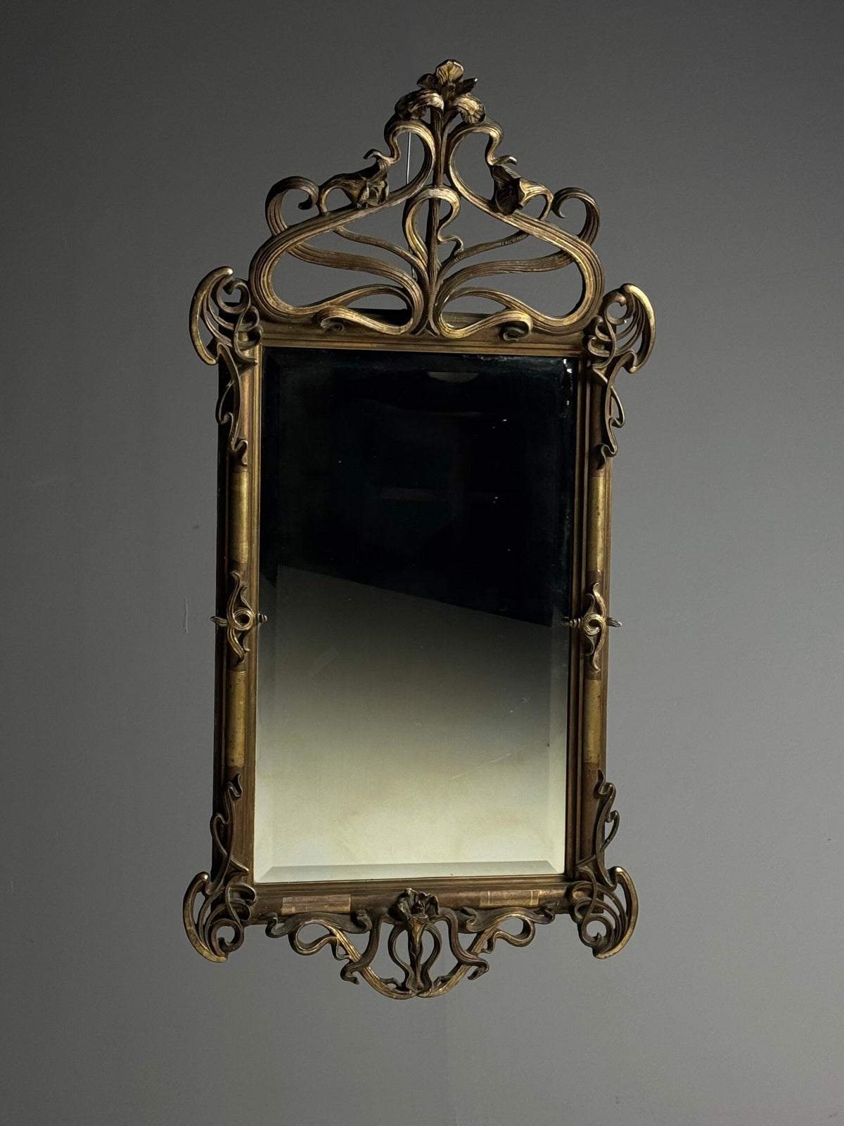 French or Belgian Art Nouveau Mirror, circa 1900 to 1910, photo 22