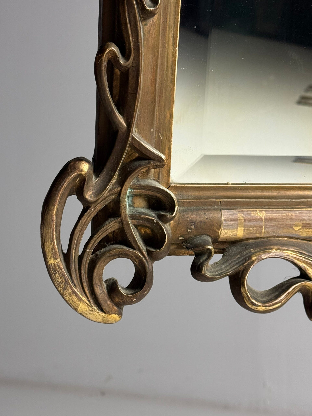 French or Belgian Art Nouveau Mirror, circa 1900 to 1910, photo 18