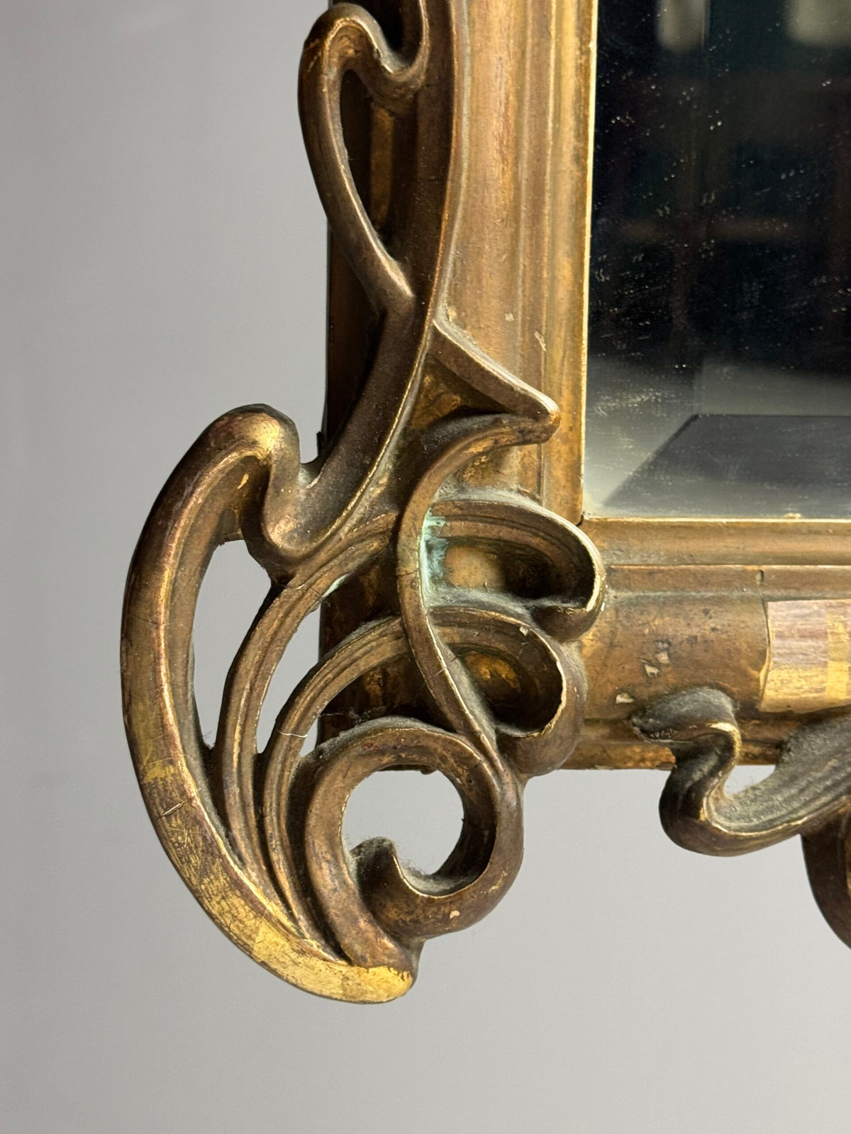 French or Belgian Art Nouveau Mirror, circa 1900 to 1910, photo 14