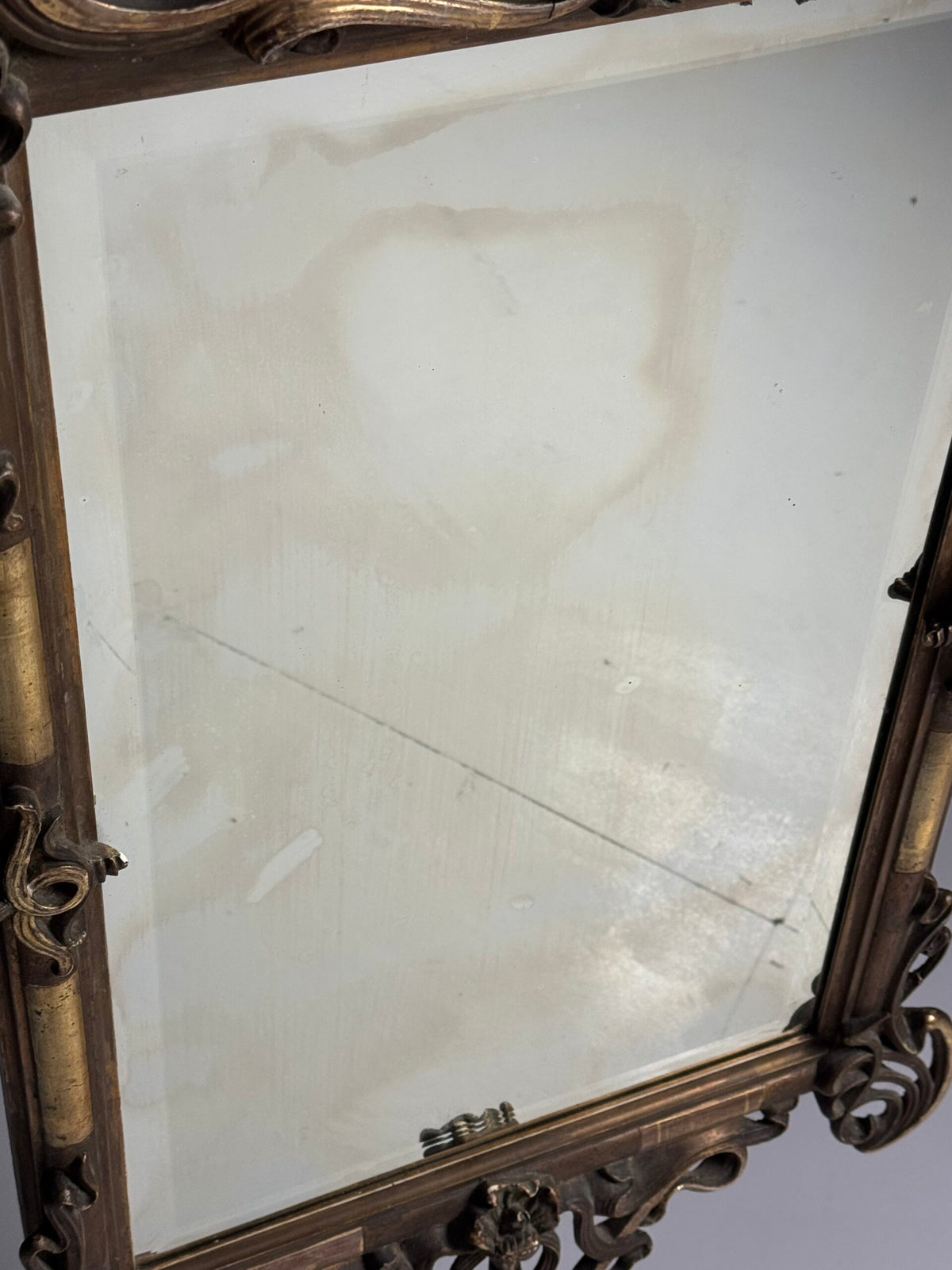 French or Belgian Art Nouveau Mirror, circa 1900 to 1910, photo 10