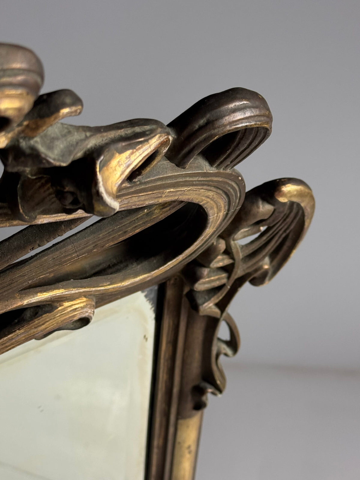 French or Belgian Art Nouveau Mirror, circa 1900 to 1910, photo 11
