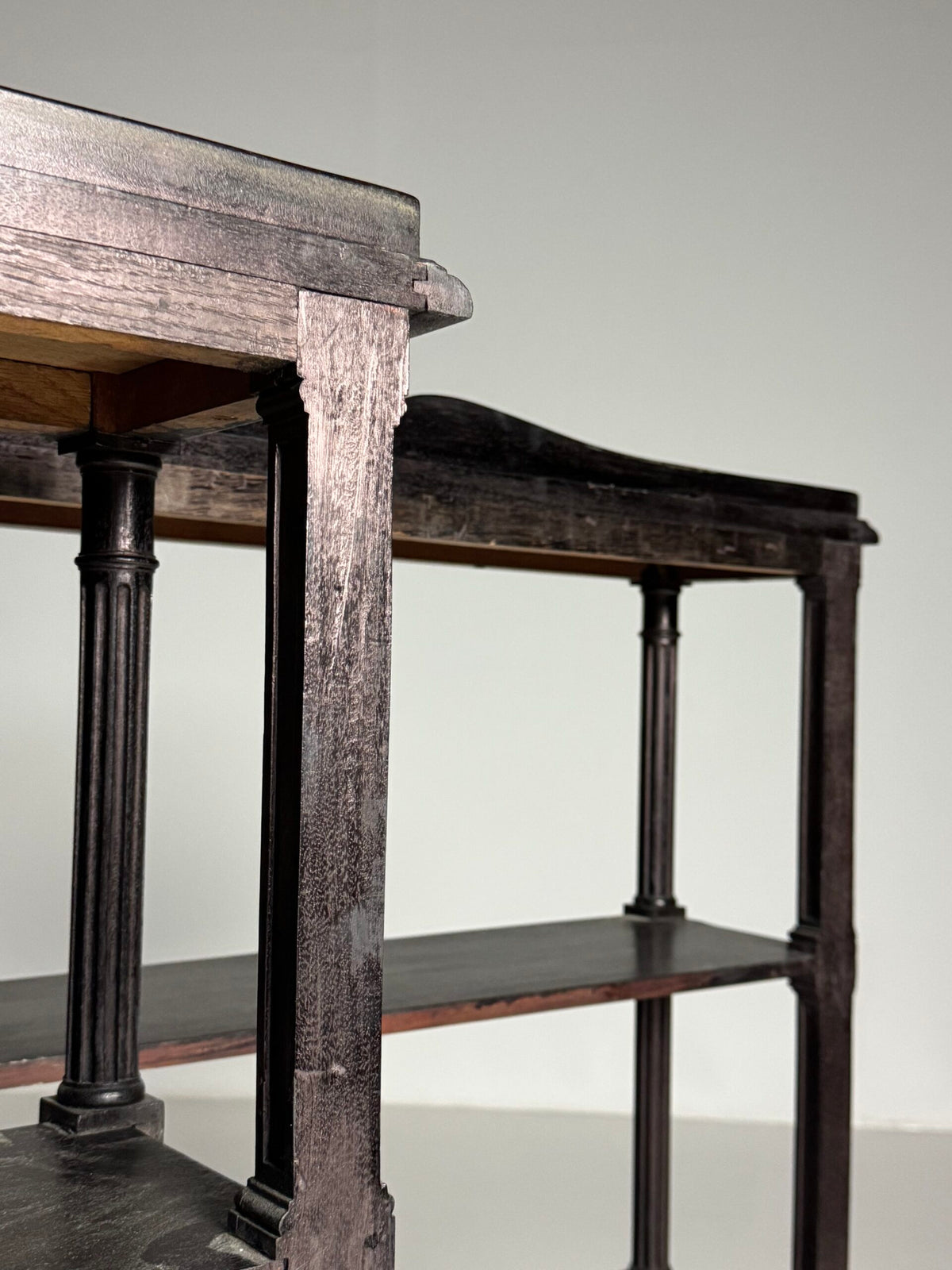 Pair of Louis XVI Style Oak Etageres, France, Mid 20th Century, photo 15